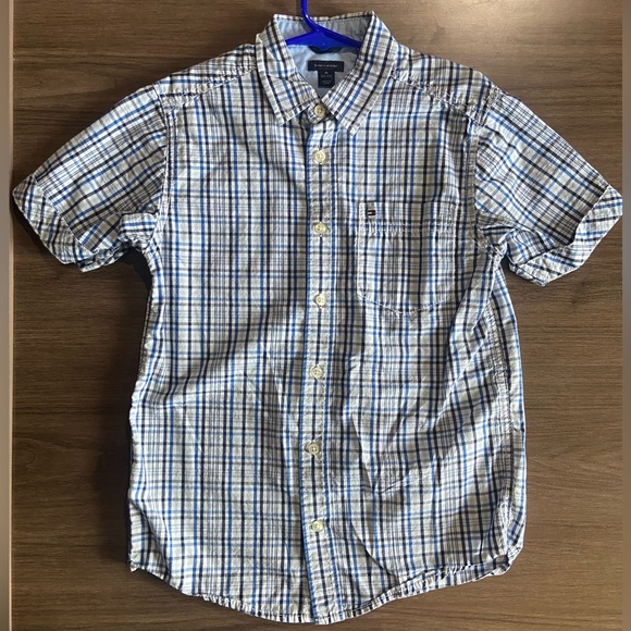Tommy Hilfiger boys button down shirt size 12/14 - Picture 1 of 3